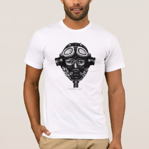 WW 2 pilot in helmet cool graphic art t-shirt