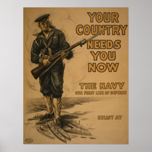 WW I Your Country Needs You Poster
