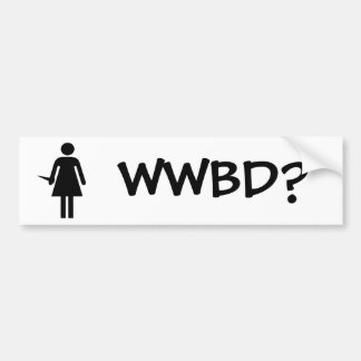 WWBD? BUMPER STICKER