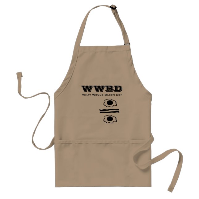 WWBD, What Would Bacon Do? Standard Apron (Front)