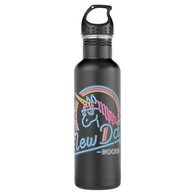 WWE New Day Neon Unicorn 837 710 Ml Water Bottle (Front)