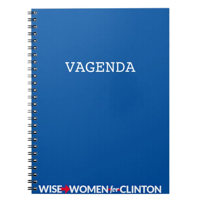 WWFC Vagenda Spiral Notebook (Blue) (Front)