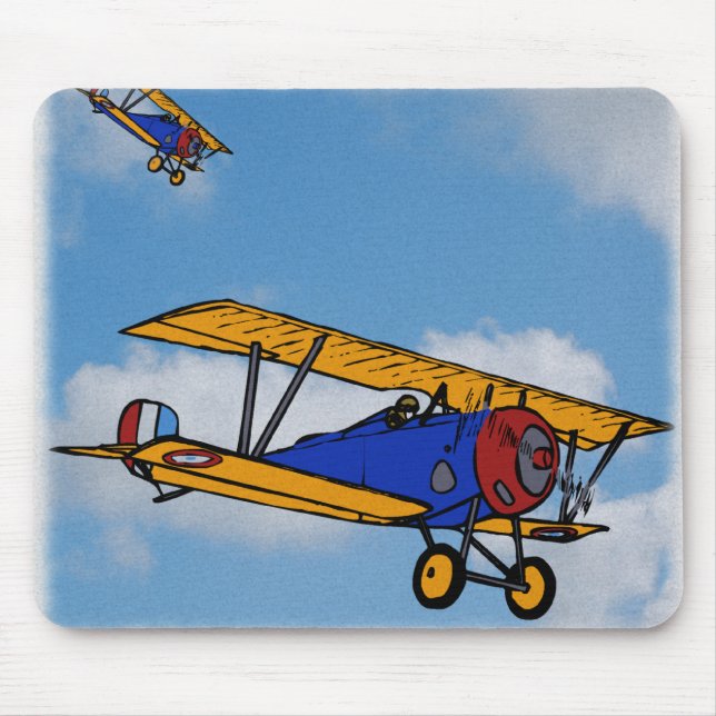 WWI Fighter Planes Mouse Pad (Front)