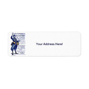 WWI French War Stamps Return Address Label
