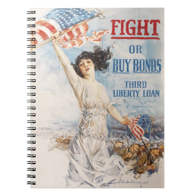 WWI Propaganda Artwork Notebook (Front)