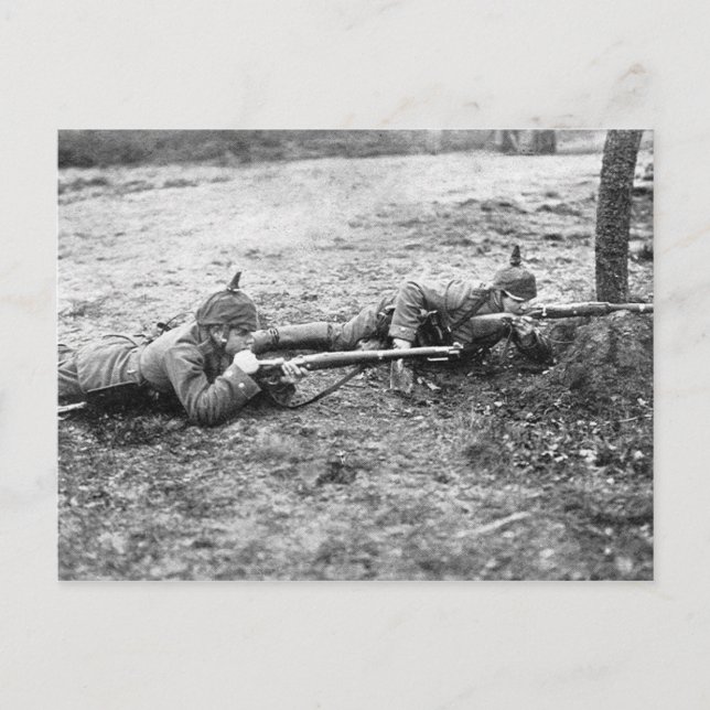 WWI Soldiers Postcard (Front)