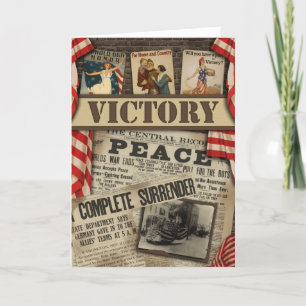 WWI "Victory" Scrapbook Greeting Card