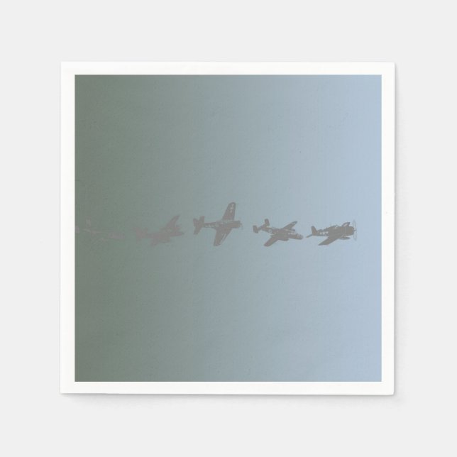 WWII Aircraft Napkin (Front)