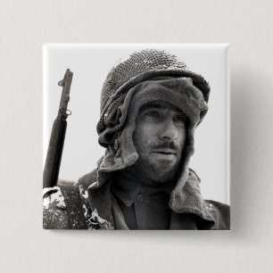 WWII American Infantryman 15 Cm Square Badge