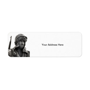 WWII American Infantryman Return Address Label
