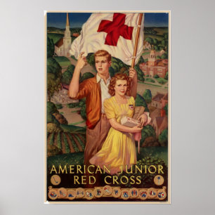 WWII American Junior Red Cross Poster