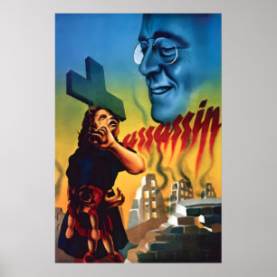 WWII Anti-Roosevelt Propaganda Poster Second World
