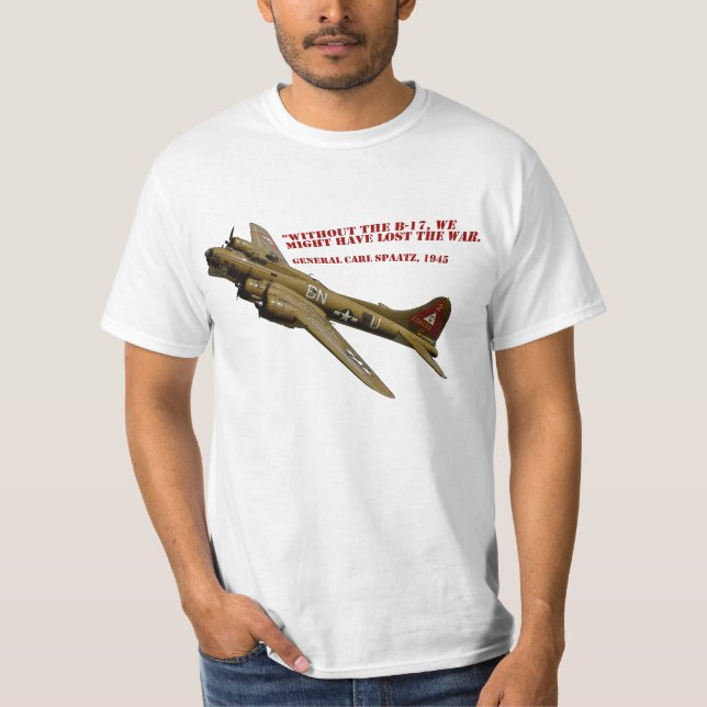 WWII B-17 Flying Fortress Plane Shirt (Front)