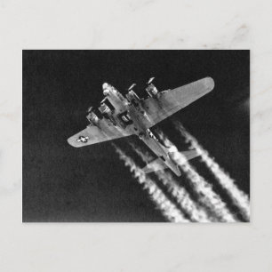 WWII B-17 in flight Postcard