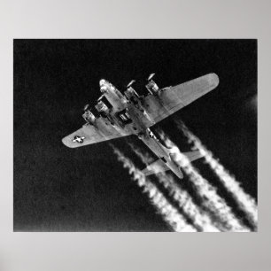 WWII B-17 in Flight Poster