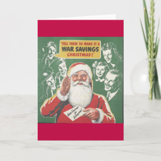 WWII Christmas War Savings Holiday Card