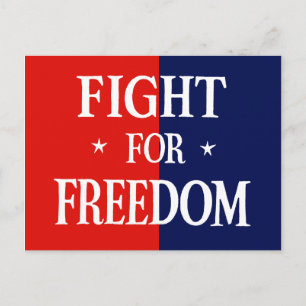 WWII Fight for Freedom Postcard
