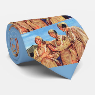 WWII flyboys print Tie