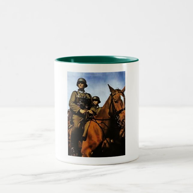WWII German Cavalry Two-Tone Coffee Mug (Center)