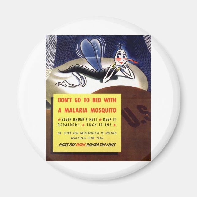 WWII Malaria Mosquito Magnet (Front)