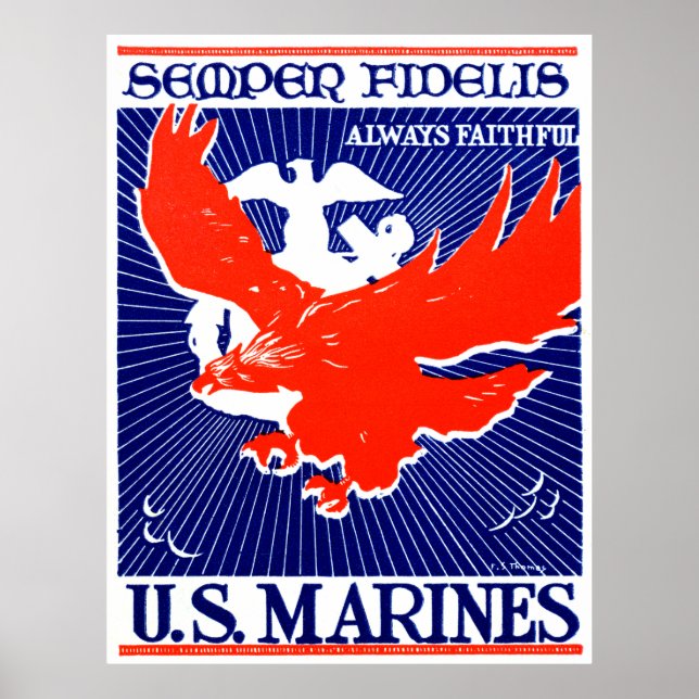 WWII Marine Corps Poster (Front)