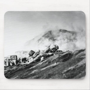 WWII Marines on Iwo Jima Beachhead Mouse Pad