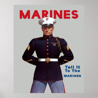 WWII Marines recruitment poster