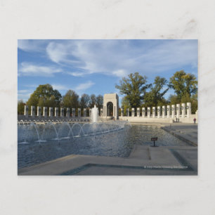 WWII Memorial Fountain. Atlantic Side Postcard