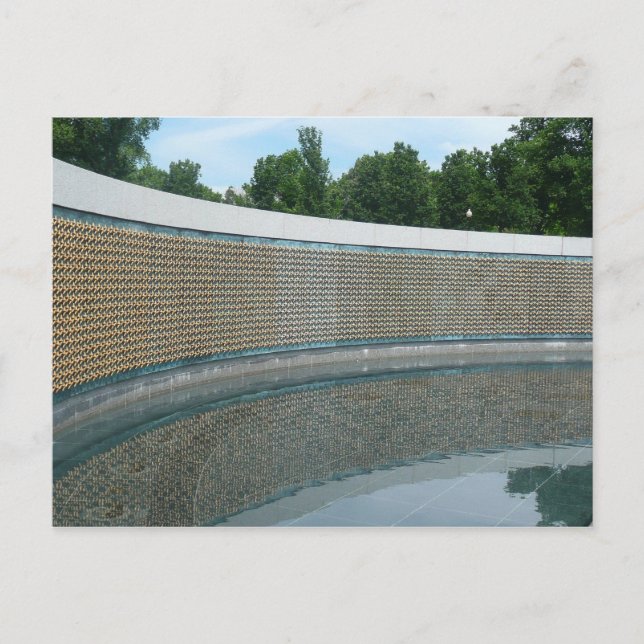 WWII Memorial Freedom Wall in Washington DC Postcard (Front)