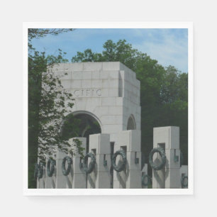 WWII Memorial Wreaths II in Washington DC Napkin