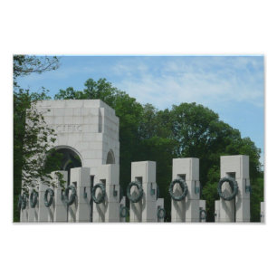 WWII Memorial Wreaths II in Washington DC Photo Print