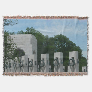 WWII Memorial Wreaths II Throw Blanket