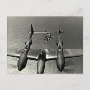 WWII P-38 Lightnings Postcard