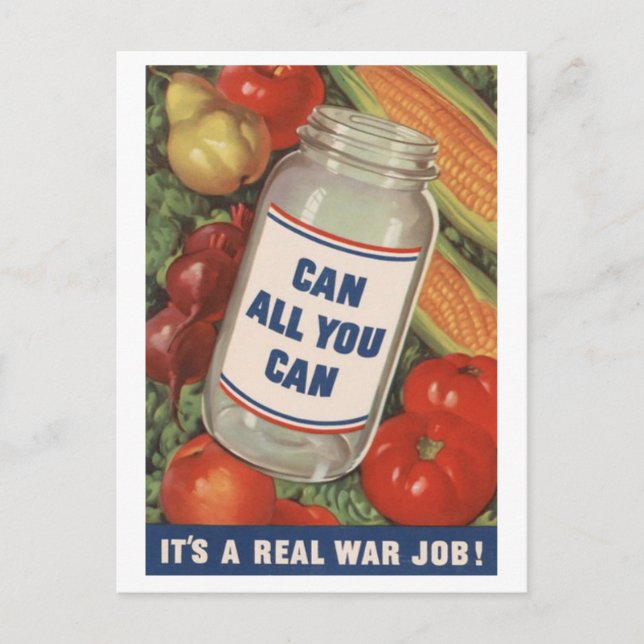 WWII Patriotic Duty Posters Postcard (Front)