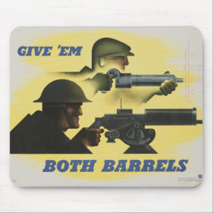 WWII Patriotic Poster Mouse Pad