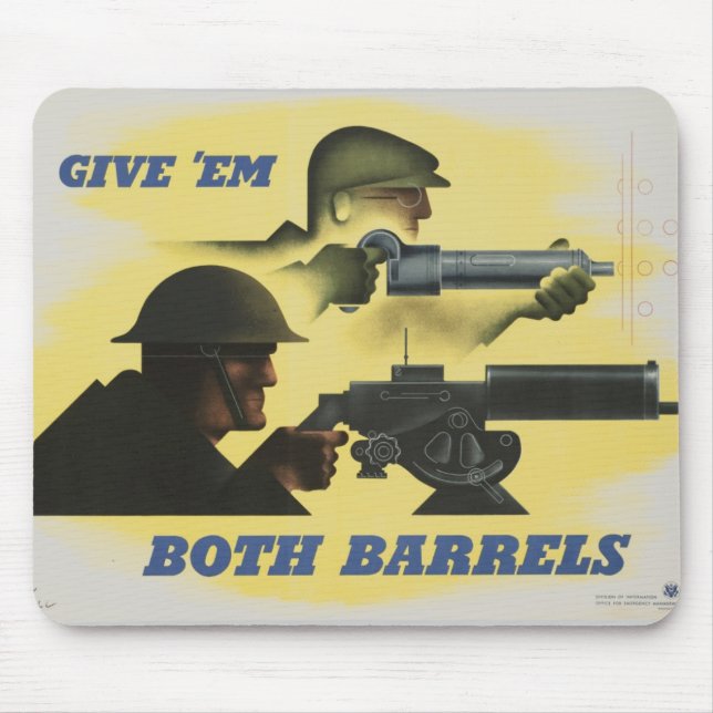 WWII Patriotic Poster Mouse Pad (Front)