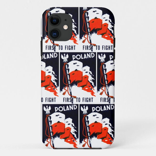 WWII Poland, First To Fight Poster Case-Mate iPhone Case (Back)