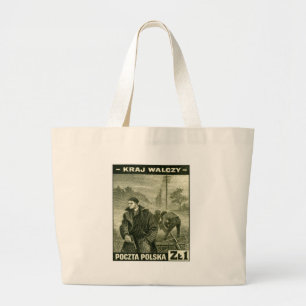 WWII Polish Home Army Large Tote Bag