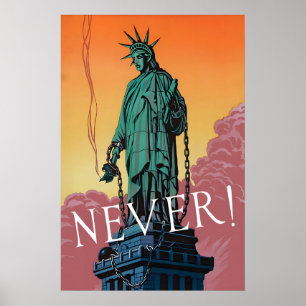 WWII Propaganda Poster Statue of Liberty