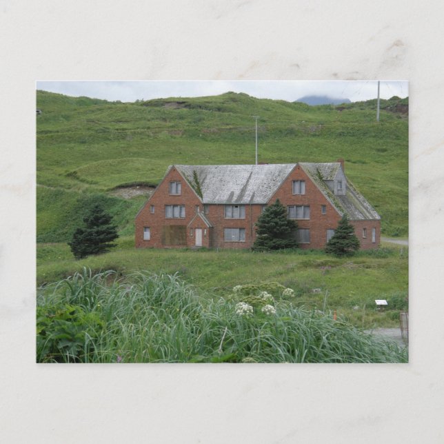 WWII Radio Station, Dutch Harbour, AK Postcard (Front)