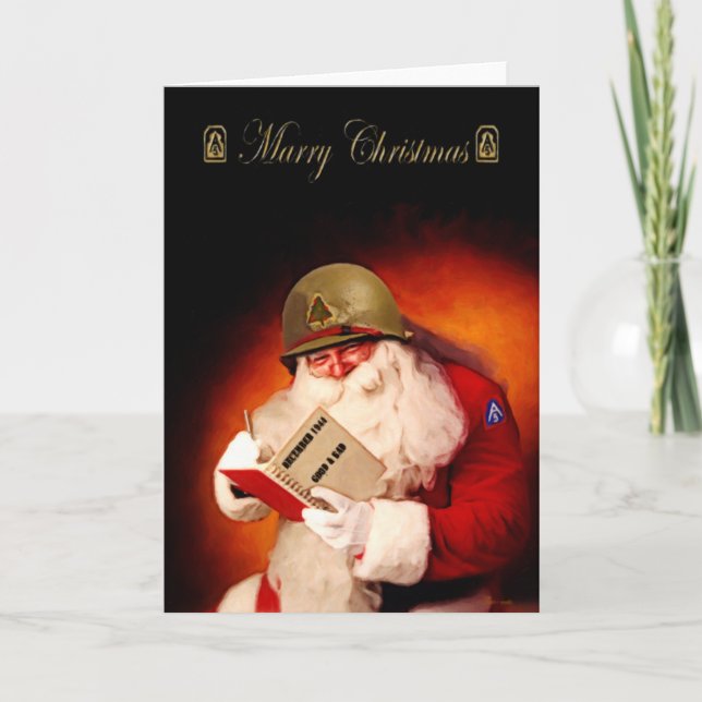 WWII Santa Holiday Card (Front)
