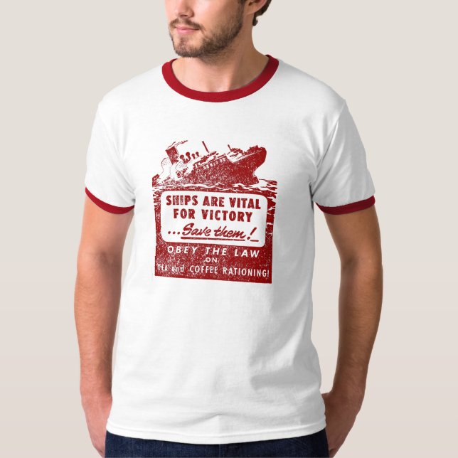WWII Ships are Vital for Victory T-Shirt (Front)