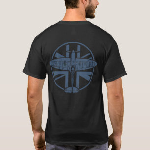 WWII Spitfire RAF 021 Dark Mediterranean Blue T-Shirt
