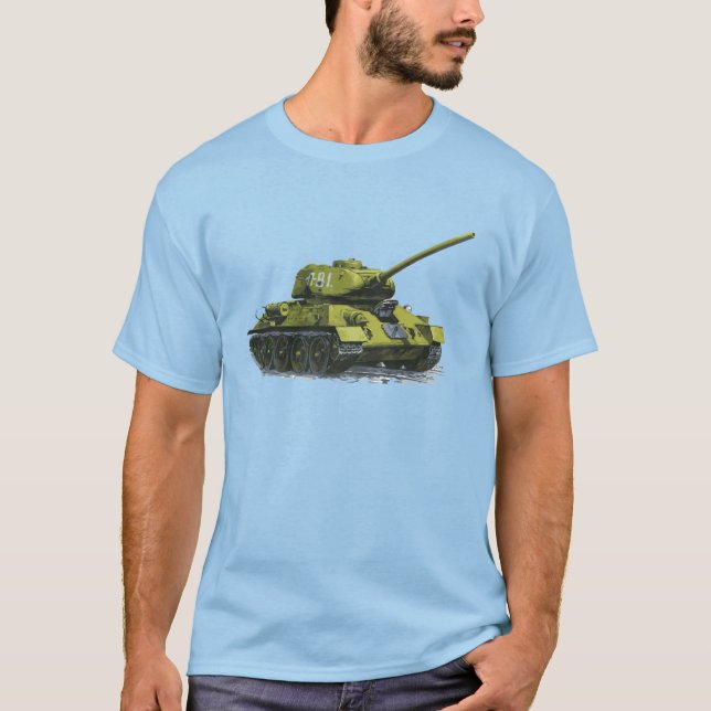 WWII Tank Graphic T-Shirt – Military Style Tee (Front)