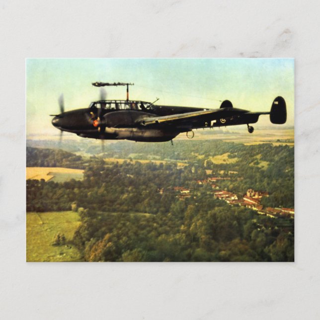 WWII Three German Bf-110 Postcard (Front)