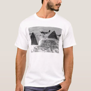 WWII Transport Planes Flying Over Pyramids T-Shirt