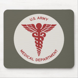 WWII U.S. Army Medical Department Emblem Mouse Pad