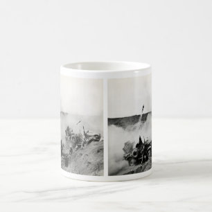 WWII US Marine truck mounted rockets, Iwo Jima Coffee Mug