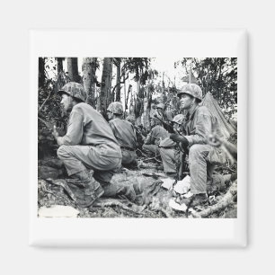 WWII US Marines on Peleliu Magnet