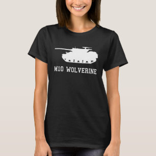WWII US Tank M10 Wolverine Silhouette